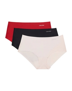 Комплект из трех трусов-брифов с логотипом, бежевый Calvin klein underwear