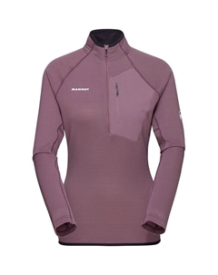 Пуловер aenergy легкий мл с полумолнией для женщин, черный Mammut®