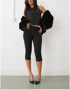 Брюки-капри черного цвета Weekday