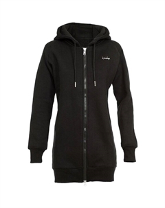 Длинная, уютная куртка с капюшоном и двусторонней молнией j006, черный Winshape