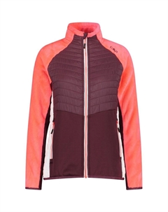 Под курткой женская куртка гибрид, цвет burgundy Cmp