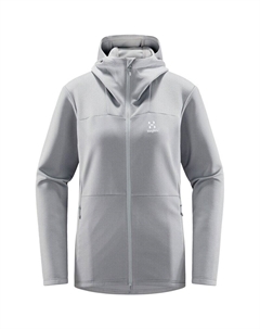 Нижняя куртка Willow со средним капюшоном для женщин, цвет concrete Haglöfs