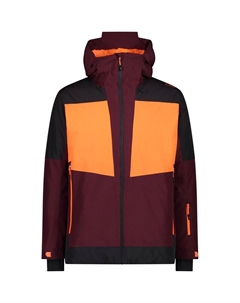 Куртка мужская с фиксированным капюшоном, цвет burgundy Cmp