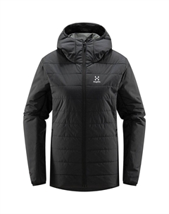 Функциональная куртка с имитацией серебряного капюшона для женщин, черный Haglöfs