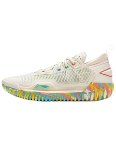 Низкие баскетбольные кроссовки unisex anti 5 low с устойчивой к истиранию амортизацией, цвет beige, Ecru Li-ning