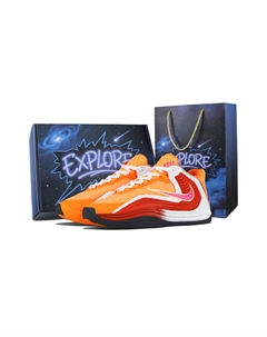 Кроссовки баскетбольные Giannis Freak 7 Fiery Flow Abrasion Resistant Mid top Unisex, оранжевый Nike