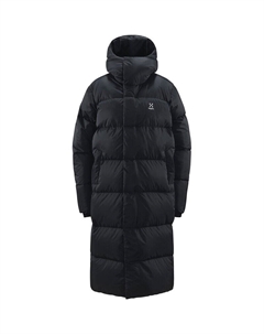 Функциональная куртка длинная женская парка-пуховик, черный Haglöfs