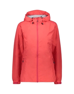 Куртка-Дождевик женская с фиксированным капюшоном, красный Cmp