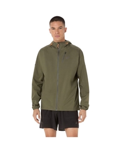 Элитная водонепроницаемая куртка Fujitrail, зеленый Asics