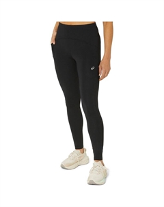 Леггинсы дорожные облегающие с высокой талией, черный Asics