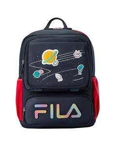 Рюкзак 290 Twill Nylon с композитным трикотажным полотном, детская сумка для трубы Kids' Sky Blue/Knight Blue/Fire Red Fila kids