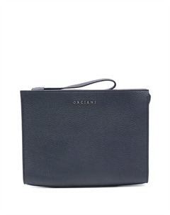 Новый клатч Prestige на молнии, синий Orciani