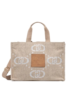 Сумка через плечо с логотипом, бежевый Liu jo