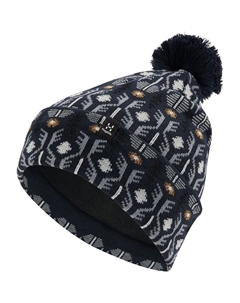 Шапочка из горного жаккарда, цвет tarn blue pattern Haglöfs