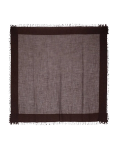 Шарф с бахромой, коричневый Faliero sarti