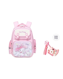 Студенческий рюкзак из полиэстера детский фиолетово-розовый Sanrio