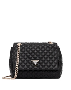 Стёганая сумка на плечо Everlee, черный Guess usa