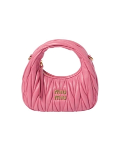 Сумка Wander Series из овчины, сумка через плечо, кросс-боди мини женская Begonia Pink Miu miu