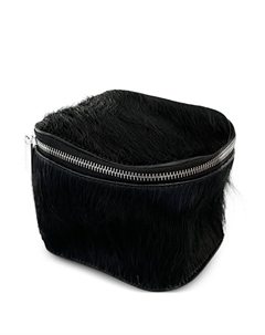 Маленькая косметичка с круговой молнией, черный Rick owens