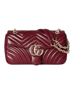 Сумка GG Marmont через плечо средний размер женская красная Gucci