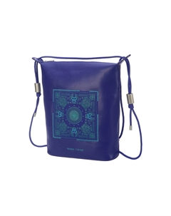 Искусственная кожа рюкзак Regular Unisex Fluorescent Blue Purple Li-ning