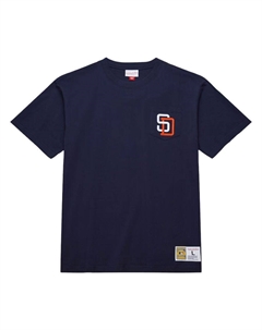 Футболка Mitchell & Ness x MLB San Diego Padres мужская marine blue Mitchell ness