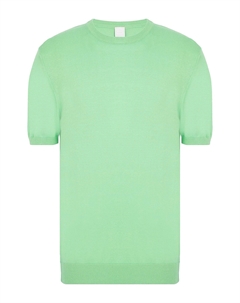 Свитер Organic-Cotton Regular-Fit Knit T-Shirt, зеленый 8 by yoox