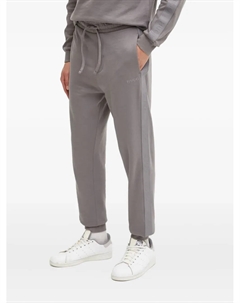 Брюки с вышитым логотипом, серый Hugo