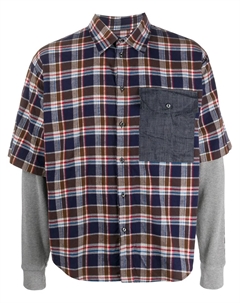 Многослойная рубашка в клетку, коричневый Dsquared2