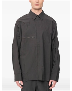 Рубашка с длинными рукавами и карманом на молнии, серый Joe chia