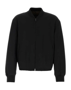 Бомбер Fenn из шерсти, черный The row