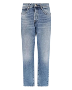 Джинсы с пятью карманами, синий Incotex