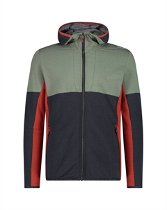 Толстовка с капюшоном, мужская куртка с фиксированным капюшоном, зеленый Cmp