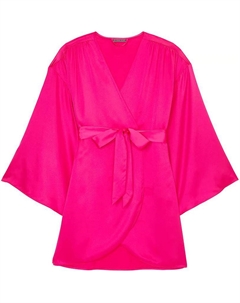 Женский пинковый халат Bride Embellished Satin Short, розовый Victoria's secret