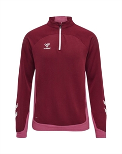 Толстовка hmllead half zip, красный Hummel