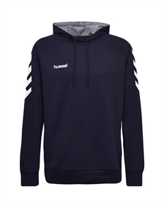 Толстовка с капюшоном из хлопка, синий Hummel