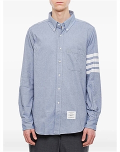 Полосатая рубашка на пуговицах, синий Thom browne