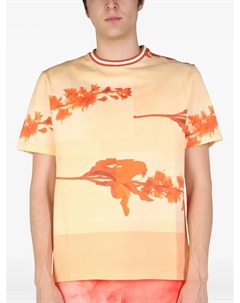 Футболка с цветочным принтом, нейтральный Paul smith