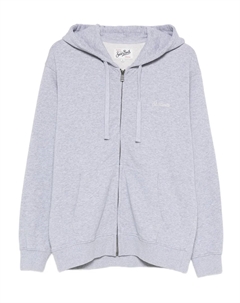 Вязаная кофта с капюшоном на молнии Mercer Light, серый Mc2 saint barth