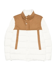 Стёганое пальто с панелями, белый Herno