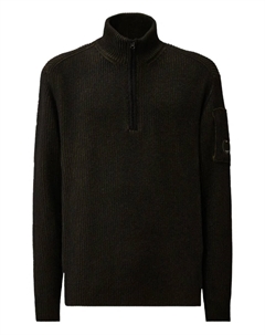 Кофта на молнии с накладными карманами, зеленый C.p. company