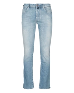 Джинсы из хлопка с нашивками, синий Jacob cohen