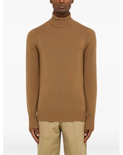 Свитер с высоким воротником, коричневый Drumohr