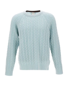 Вязаный свитер с круглым вырезом, синий Paul smith