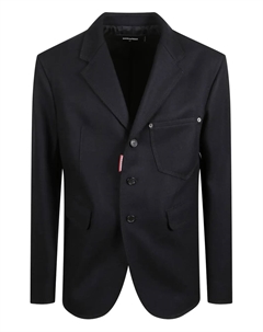 Пиджак на пуговицах, черный Dsquared2