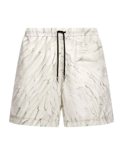 Плавки с принтом "Ледяные перья", белый Roberto cavalli