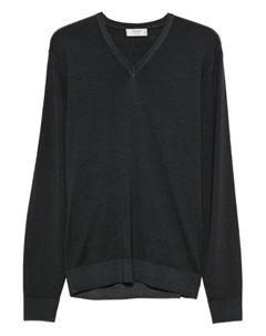 Свитер с V-образным вырезом, серый Ferrante