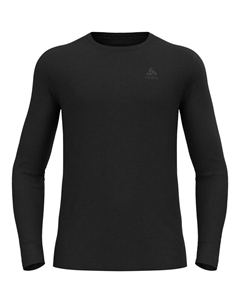 Майка бл топ с круглым вырезом д/р меринос 20, черный Odlo