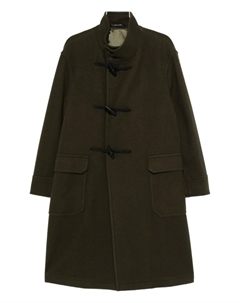 Шерстяное пальто на пуговицах-тогглах, зеленый Tagliatore