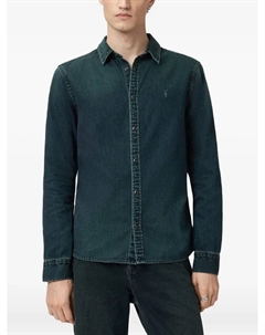 Рубашка Gleason с вышивкой в виде бараньего черепа, зеленый Allsaints